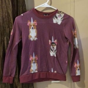 Girls Corgi-corn Shirt